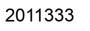 Number 2011333 black image