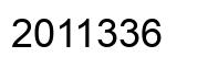 Number 2011336 black image