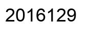 Number 2016129 black image