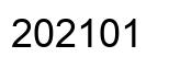 Number 202101 black image
