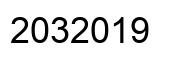 Number 2032019 black image