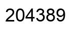 Número 204389 imagen negro