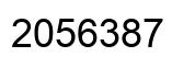 Number 2056387 black image