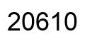 Número 20610 imagen negro