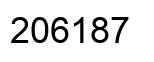 Número 206187 imagen negro