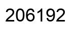 Number 206192 black image