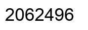 Number 2062496 black image