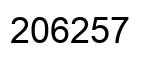 Número 206257 imagen negro