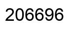 Number 206696 black image