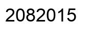 Number 2082015 black image