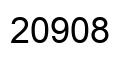 Number 20908 black image