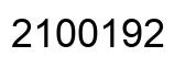 Number 2100192 black image
