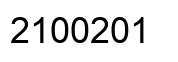 Number 2100201 black image