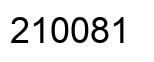 Number 210081 black image