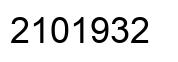 Number 2101932 black image