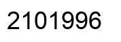 Number 2101996 black image