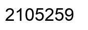 Number 2105259 black image