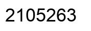 Number 2105263 black image