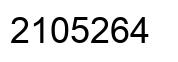 Number 2105264 black image
