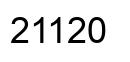 Number 21120 black image