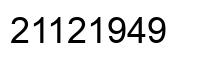 Número 21121949 imagen negro
