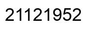 Número 21121952 imagen negro