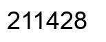 Number 211428 black image