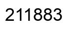 Number 211883 black image