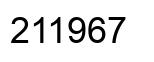 Number 211967 black image
