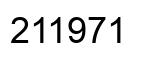 Number 211971 black image
