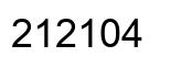 Number 212104 black image