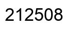 Number 212508 black image