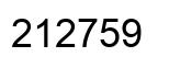 Número 212759 imagen negro