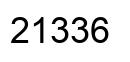 Número 21336 imagen negro