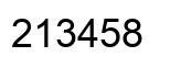 Número 213458 imagen negro
