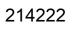 Número 214222 imagen negro
