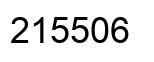 Number 215506 black image