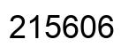 Number 215606 black image