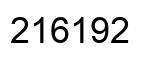 Number 216192 black image