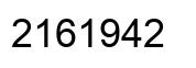 Número 2161942 imagen negro