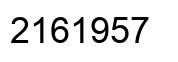 Número 2161957 imagen negro