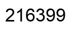 Number 216399 black image