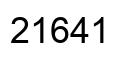 Number 21641 black image