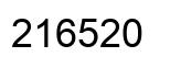 Number 216520 black image