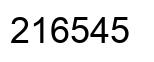 Número 216545 imagen negro