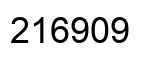 Number 216909 black image