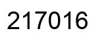 Number 217016 black image