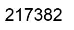 Número 217382 imagen negro
