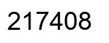 Number 217408 black image