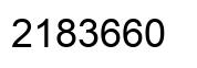 Number 2183660 black image